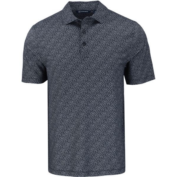 Cutter & Buck Pike Eco Pebble Print Stretch Recycled Mens Polo Thumbnail