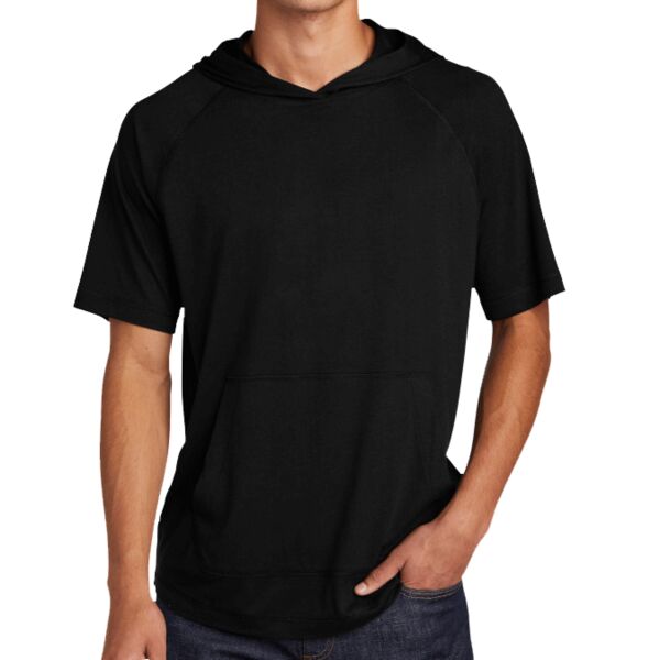 PosiCharge ® Tri Blend Wicking Short Sleeve Hoodie Thumbnail