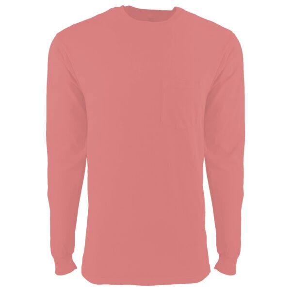 Unisex Inspired Dye Long Sleeve Pocket T-Shirt Thumbnail