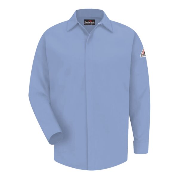 Men's Tall Concealed-Gripper Pocketless Work Shirt Thumbnail