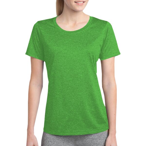 Ladies Heather Poly T-Shirt Thumbnail